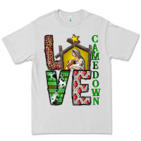 Dove Grey Love Come Down Premium Tee - CowhideDigitalArt