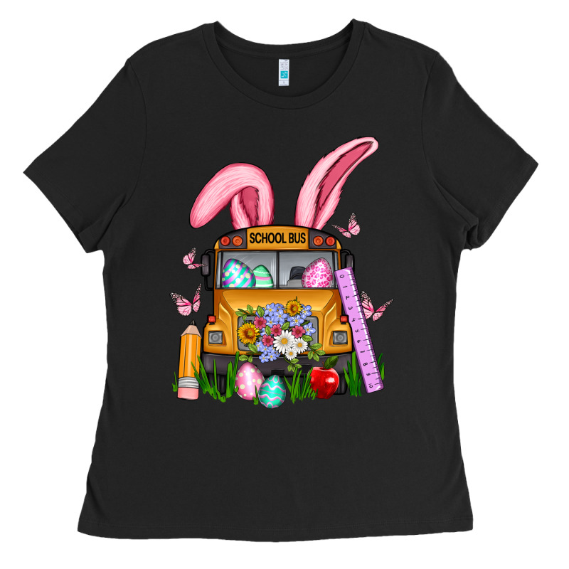 School Bus Easter Ladies Tee by Artiststas | Teevron