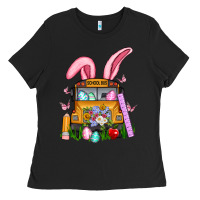Black school bus easter Ladies Tee - Artiststas