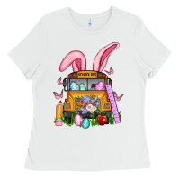 White school bus easter Ladies Tee - Artiststas