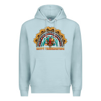 Blue Mist happy thanksgiving rainbow Premium Hoodie - BarkalooDesign