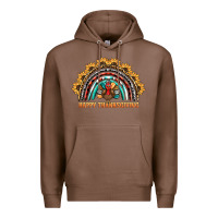 Chestnut happy thanksgiving rainbow Premium Hoodie - BarkalooDesign