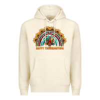 Sandshell happy thanksgiving rainbow Premium Hoodie - BarkalooDesign