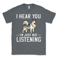 Charcoal Heather alaskan malamute dog i hear you dog Classic Tee - linhVisuals