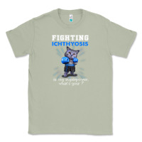 Matcha fighting cat ichthyosis awareness Classic Tee - linhVisuals