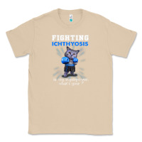 Mushroom fighting cat ichthyosis awareness Classic Tee - linhVisuals
