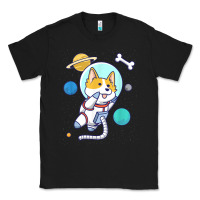 Black kawaii corgi astronaut dog corgi in space Classic Tee - linhVisuals