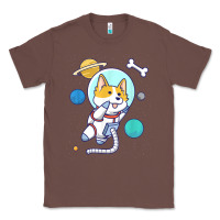 Chestnut kawaii corgi astronaut dog corgi in space Classic Tee - linhVisuals