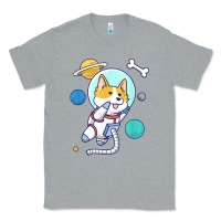 Heather Grey kawaii corgi astronaut dog corgi in space Classic Tee - linhVisuals