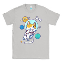 Moon Dust kawaii corgi astronaut dog corgi in space Classic Tee - linhVisuals
