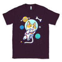 Plum kawaii corgi astronaut dog corgi in space Classic Tee - linhVisuals