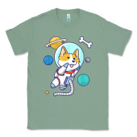 Sage kawaii corgi astronaut dog corgi in space Classic Tee - linhVisuals
