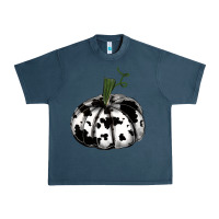 Midnight Navy watercolor cowhide halloween pumpkin Urban Heavy Tee - RanaPortraitStore