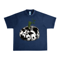 Navy watercolor cowhide halloween pumpkin Urban Heavy Tee - RanaPortraitStore
