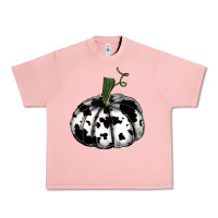 Watercolor Cowhide Halloween Pumpkin Urban Heavy Tee | Teevron