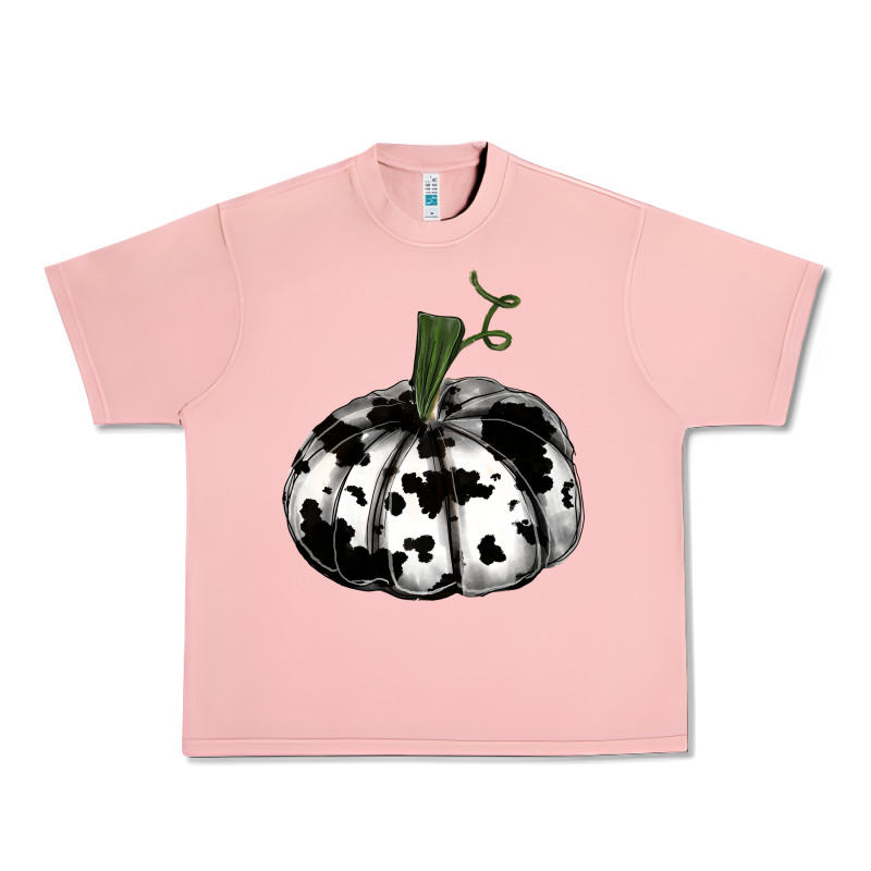 Watercolor Cowhide Halloween Pumpkin Urban Heavy Tee by RanaPortraitStore | Teevron