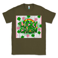 Army Green lucky charm st patricks day Classic Tee - FaDigitalArtStudio