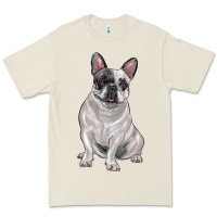 Bone white black french bulldog Premium Tee - LillyAllenDesigns