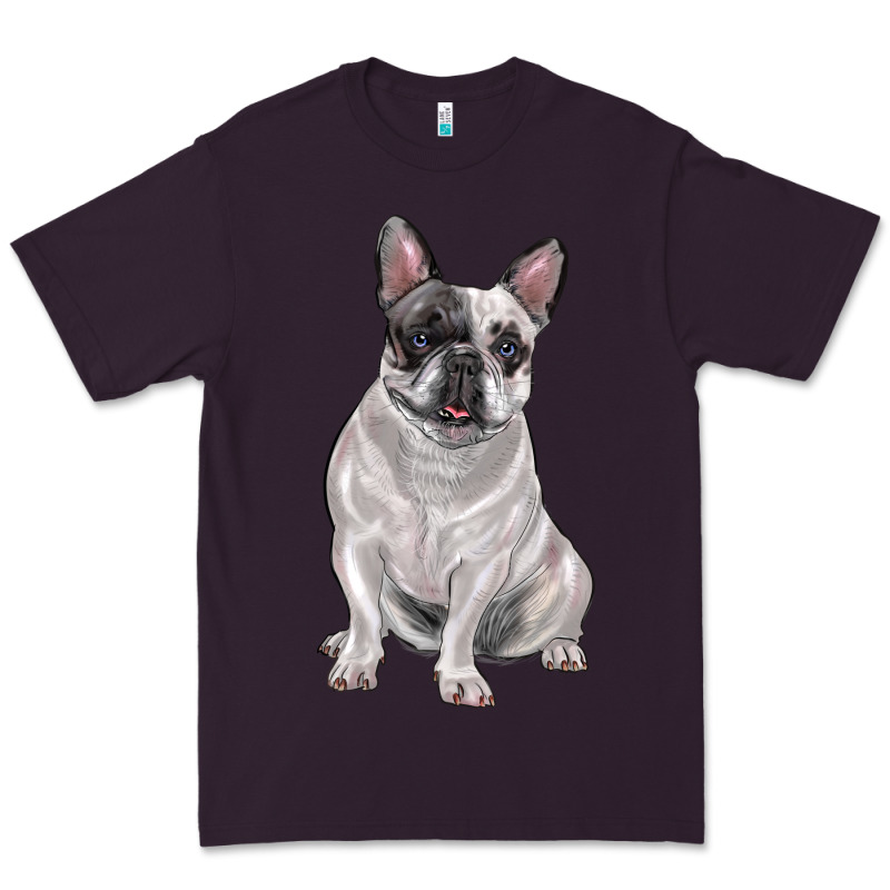 White Black French Bulldog Premium Tee by LillyAllenDesigns | Teevron