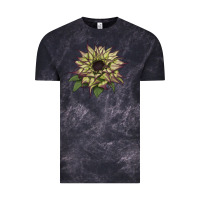 Cloud Black sun   fill purple sunflower Vintage Tee - LillyAllenDesigns
