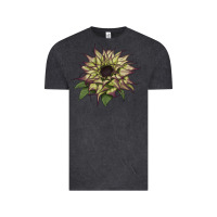 Vintage Black sun   fill purple sunflower Vintage Tee - LillyAllenDesigns