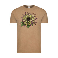Vintage Coffee sun   fill purple sunflower Vintage Tee - LillyAllenDesigns