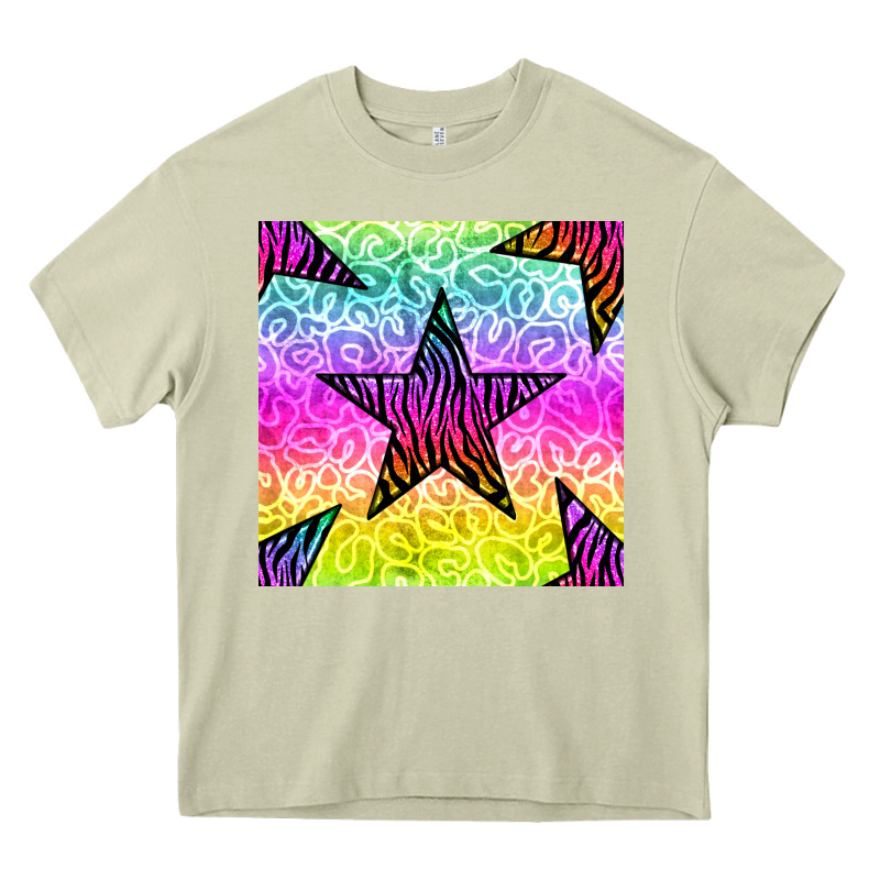 Zebra Glitter Star Seamless Pattern Heavy Core Tee by BundleAndBundleShop | Teevron