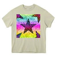 Mossy zebra glitter star seamless pattern Heavy Core Tee - BundleAndBundleShop