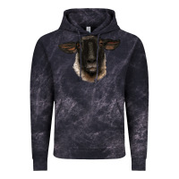 Cloud Black suffolk ewe head Vintage Hoodie - BarkalooDesign