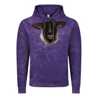 Cloud Purple suffolk ewe head Vintage Hoodie - BarkalooDesign