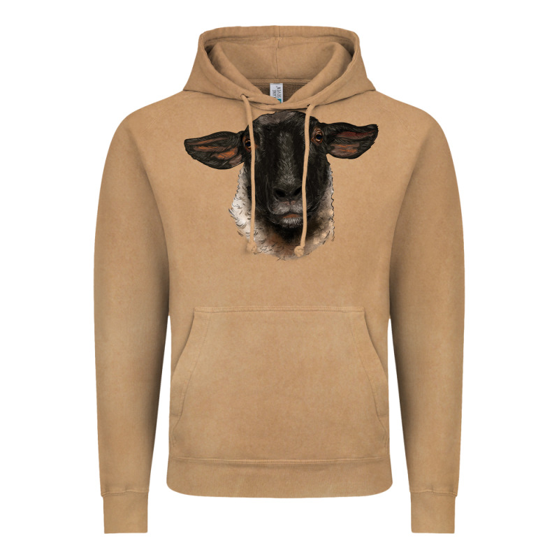 Suffolk Ewe Head Vintage Hoodie by BarkalooDesign | Teevron