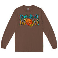 Chestnut western leopard camouflage sunflowers glitter mom basketball Long Sleeve Tee - Artiststas