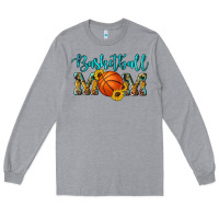 Heather Grey western leopard camouflage sunflowers glitter mom basketball Long Sleeve Tee - Artiststas