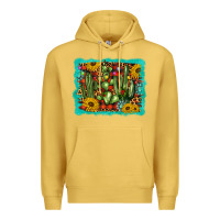 Antique Gold cactus christmas Premium Hoodie - BarkalooDesign