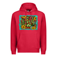 Cardinal cactus christmas Premium Hoodie - BarkalooDesign