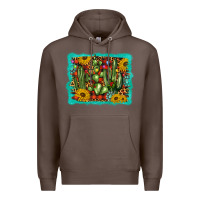 Coffee cactus christmas Premium Hoodie - BarkalooDesign