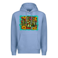 Colony Blue cactus christmas Premium Hoodie - BarkalooDesign