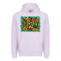 Lilac cactus christmas Premium Hoodie - BarkalooDesign