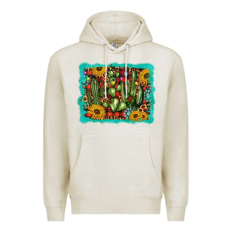 Cactus Christmas Premium Hoodie by BarkalooDesign | Teevron