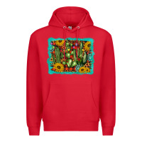 Red cactus christmas Premium Hoodie - BarkalooDesign