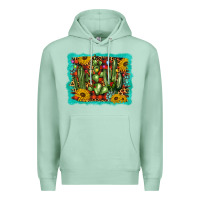 Seafoam cactus christmas Premium Hoodie - BarkalooDesign