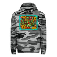 Slate Camo cactus christmas Premium Hoodie - BarkalooDesign