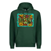 Sports Green cactus christmas Premium Hoodie - BarkalooDesign