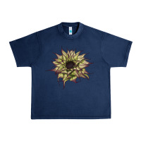 Navy sun   fill purple sunflower Urban Heavy Tee - LillyAllenDesigns