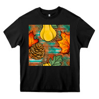 Black fall pumpkins seamless pattern Heavy Core Tee - BundleAndBundleShop