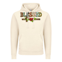 Vintage Artic blessed and floral cross Vintage Hoodie - BarkalooDesign