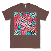 Cosmetic Fake Eyelashes And Butterfly With Leopard Seamless Pattern Bb Classic Tee | Teevron