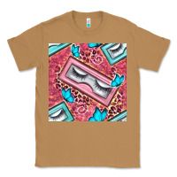 Toasted Coconut cosmetic fake eyelashes and butterfly with leopard seamless pattern bb Classic Tee - BundleAndBundleShop