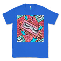 True Royal cosmetic fake eyelashes and butterfly with leopard seamless pattern bb Classic Tee - BundleAndBundleShop