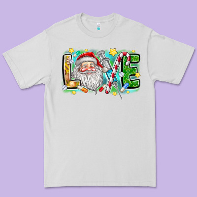 Love Santa Premium Tee Designed By Cowhidedigitalart